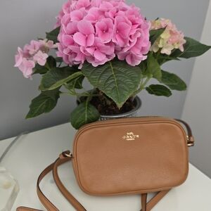 Coach Tan Leather Crossbody Bag